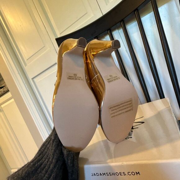J. Adam’s NWB pixie Maryjane heels rose gold size 5.5 - Picture 6 of 9